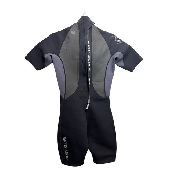 Bodyglove Men's Size Small Grey Black Neoprene One Piece Swimsuit Wetsuit - Picture 2 of 13